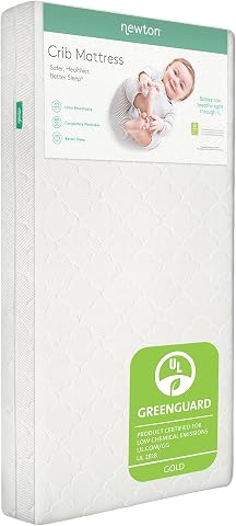 Newton Baby Crib Mattress & Toddler Bed, Breathable & Washable - White