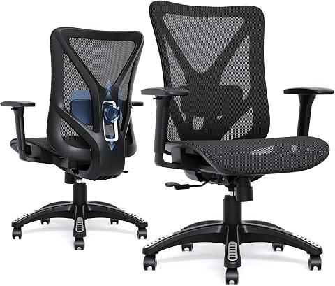 Ergonomic Office Chair, Mesh Computer Desk Chair with BIFMA X5.1 Certified (Obsidian Black)