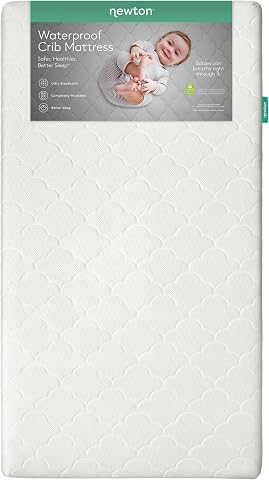 Newton Baby Waterproof Crib Mattress, Breathable & Washable - White