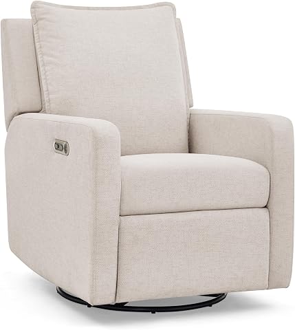 babyGap Harlowe Power Recliner with USB-A and Type-C Ports by Delta Children, Sand